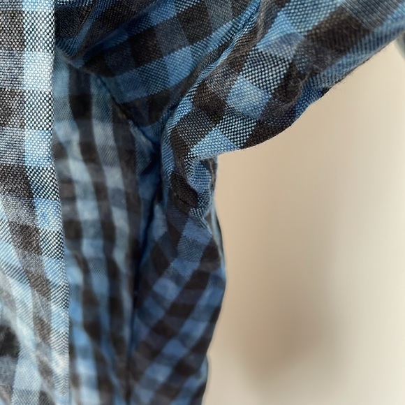 BNWT Maeve by Anthropologie Maeve Gingham Plaid Blue Pants Size 6 - Picture 5 of 14